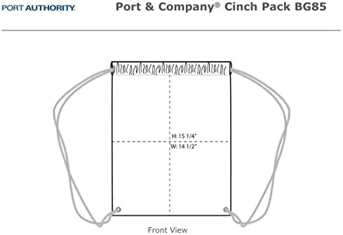 Port & Company Abgage-and שקיות Cinch Pack