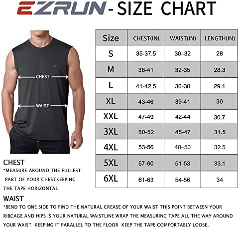 אימון לגברים Ezrun חולצות ללא שרוולים מהירות של שריר יבש חולצת שחייה כושר כושר גופיות חוף גופיות