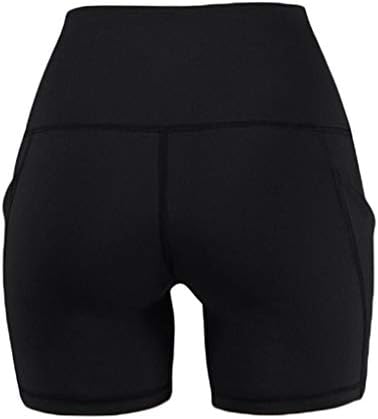 מכנסי יוגה תחתונים גבוהים של Ruive מכנסי יוגה לנשים המריצות מכנסיים קצרים בכיס מכנסי יוגה מוצקים
