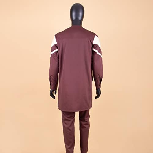 אפריקאי דאשיקי הדפסת למעלה צפצף סט 2 חתיכות תלבושת סט 2020 מסורתי גברים בגדים אפריקאים מזדמן אפריקאי חליפה לגברים