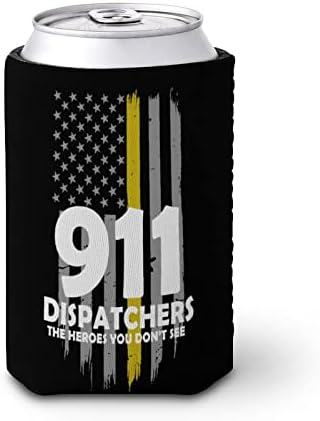 אמריקאי צהוב דגל 911 משדרים לשימוש חוזר כוס שרוולים אייס קפה מבודד מחזיק כוס עם חמוד דפוס עבור חם קר משקאות