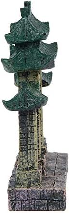 קישוטי אקווריום של Mairuker מיכל דגים מקדש סיני מקדש נוף עיצוב אקווריום אקווריום לדגים ושרימפס