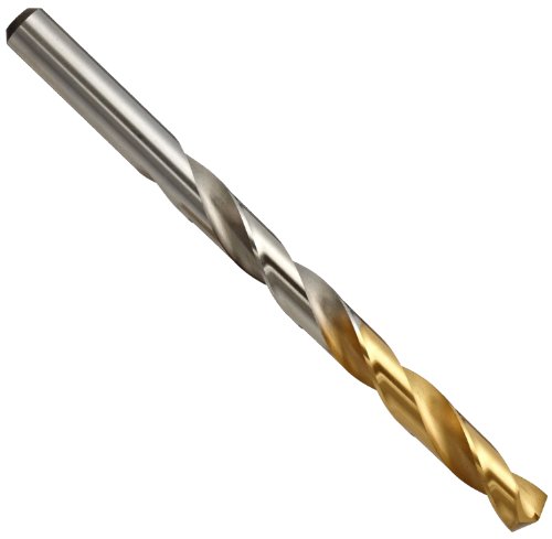 Yg-1 d1gp מהירות גבוהה פלדה זהב-p מקדח עבודה, גימור פח, שוק ישר, ספירלה איטית, 135 מעלות, 21 גודל, 5/32