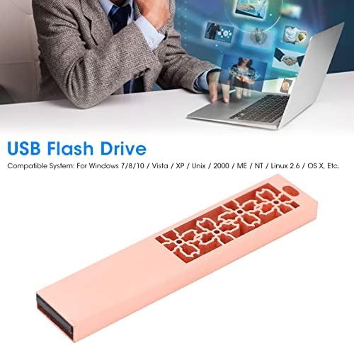 זיכרון פלאש USB, התנגדות לרעידת אדמה מתכת USB2.0 תומך בדיסק פלאש ורוד הניתן להחלפה חמה למכשירים עם יציאת USB