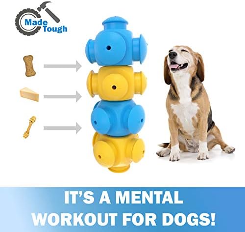 Hondgames Toys Puzzle Puzze לשעמום, לועס שיניים וטיפול בפיזור לכלבים בינוניים עד גדולים - IQ צעצועי העשרה נפשית