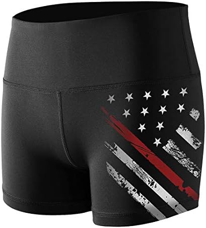 O2YO דגל אמריקאי אמריקאי פרימיום דחיסה רכה מכנסי ספורט לאתלטיקה