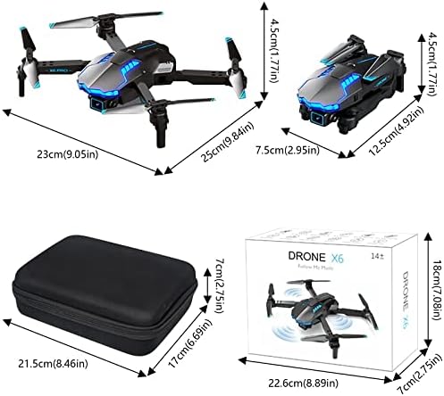 Drone Momfei עם מצלמות כפולות 4K המתאימות לילדים ולמבוגרים מיקום זרימה אופטית ומגובה שמור על מכונית