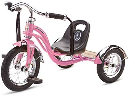 אופני שווין רודסטר לפעוטות, תלת אופן קלאסי לילדים, בנים ובנות בגילאי 2-4 שנים, מסגרת תלת-ממדית מפלדה, סיפון אחורי