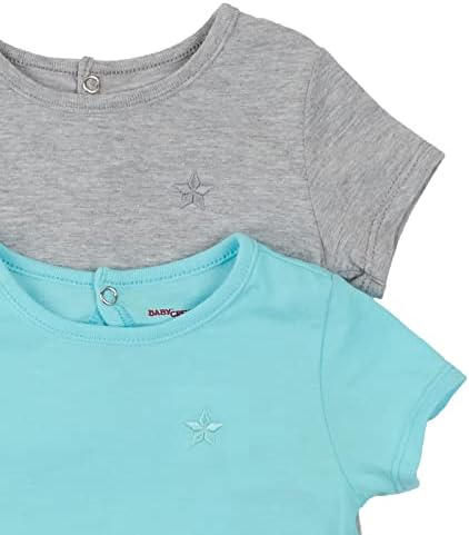 חולצת טריקו של שרוול קצר - חבילה 2 - טי טיי צבע אחיד - חולצות תינוקות ופעוטות - נעים ונוחיות