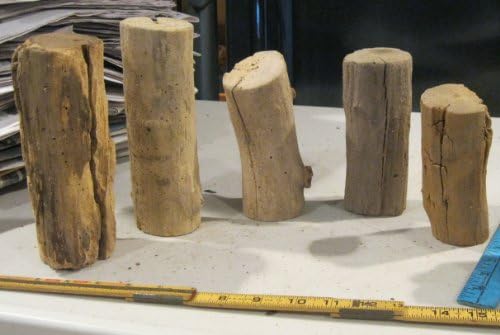 עץ סחף אבן נוי של גריניץ ' - בולי עץ קטנים מגוונים - חמישה חלקים 4 עד 9 למלאכות אקווריומים