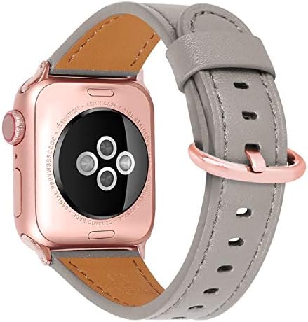 Huafiy תואם לפס שעון Apple 38 ממ 40 ממ 41 ממ נשים רצועת החלפת עור דגנים עליון רצועה IWatch סדרה 8/7/6/5/4/3/2/1,