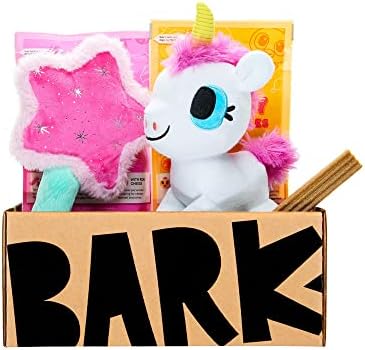 Barkbox תיבת מנוי חודשית, צעצועי לעיסה של כלבים, כל פינוקי הכלבים הטבעיים, לעיסה שיניים, ציוד