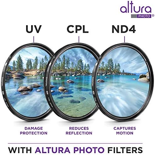 67 ממ Altura Photo UV CPL ND4 ערכת מסנן עדשות ואביזר תואם ל- Nikon D5600 D7500 עם AF-S DX Nikkor 18-140 ממ f/3.5-5.6G