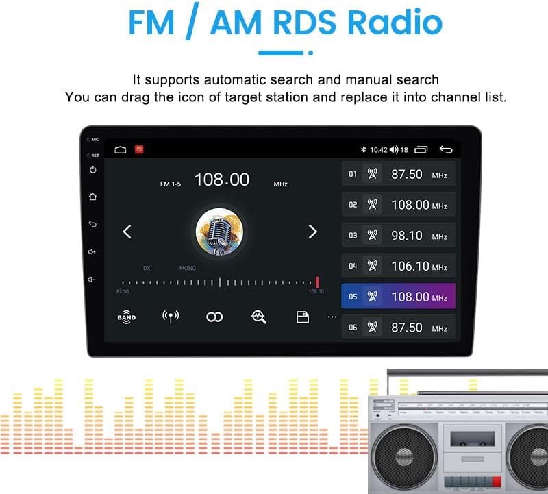 סטריאו רדיו אנדרואיד 11 לרכב עבור Mazda BT50 2012-2018, Biorunn 9 אינץ '8 ליבות מכוניות GPS Navi עם