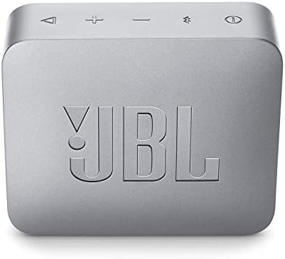 JBL Go2 רמקול Bluetooth נייד עם סוללה נטענת, אטום למים, רמקול מובנה, אפור