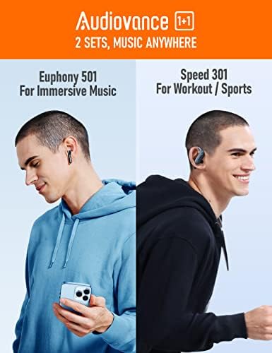 Audiovance Speu 501, אוזניות Bluetooth אוזניות Bluetooth כמתנות אידיאליות, EU501 ANC מבטלות