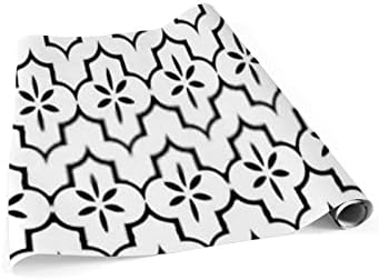 גיאומטריה לבן ושחור סבכת גלישת נייר לחמניות עבור יום הולדת חתונות חג גיאומטריה לבן ושחור סבכת חבילה של 3 רול