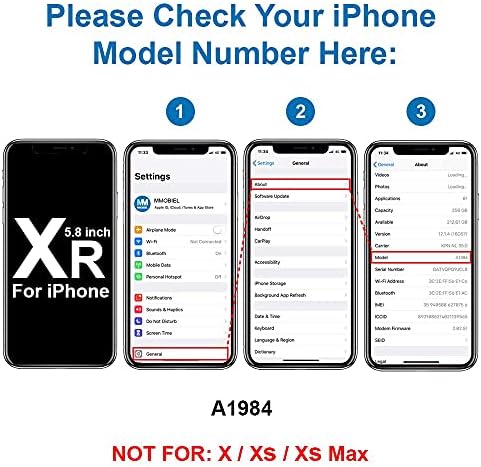 מחבר Dock MMOBIEL תואם ל- iPhone XR - 6.1 אינץ ' - 2018 - כבל גמיש יציאת טעינה - יציאת אוזניות/החלפת