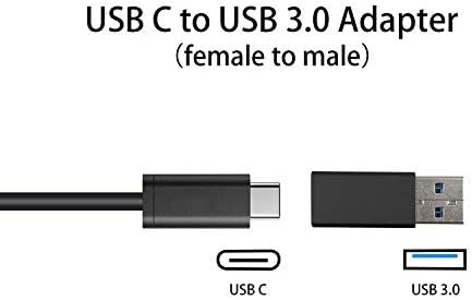 Duttek USB ל- USB C מתאם, USB A ל- USB C מתאם ， USB 3.0 זכר ל- USB C מתאם נקבה שני צדדים תומכים במהירות.
