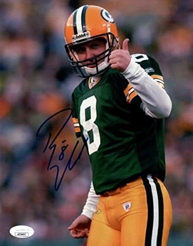 ראיין לונגוול חתום על חתימה 8x10 Photo Packers אגודלים למעלה JSA AB54692 - תמונות NFL עם חתימה