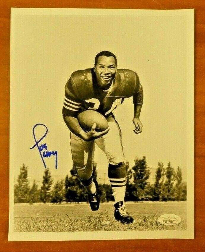 ג'ו פרי כדורגל HOF חתום על תמונה 8x10 עם JSA COA - תמונות NFL עם חתימה