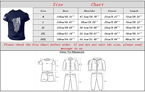 חולצות T פטריוטיות של Ruiruilico לגברים 4 ביולי אמריקה דגל 2023 שרוולים קצרים בקיץ נוח חולצות גרפיות