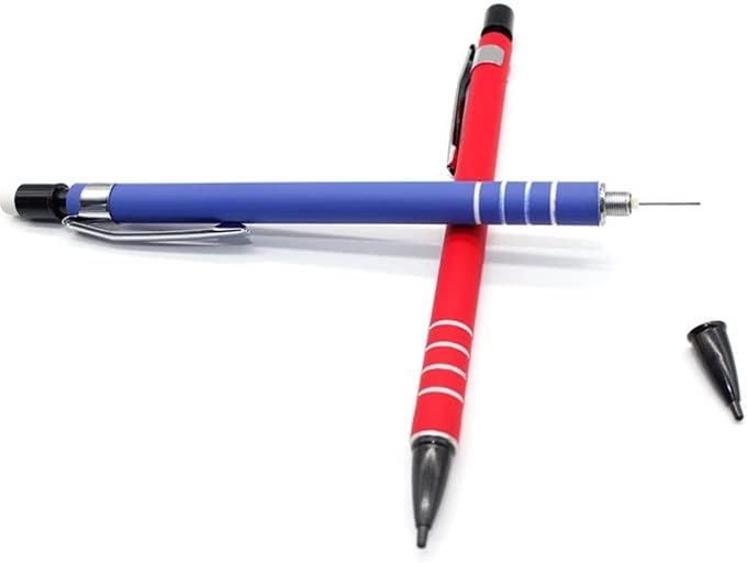 Quul 3pcs 0.5 ממ 0.7 ממ עיפרון מכני עיפרון מכני ציור מכשירי כתיבה עפרון גרפיט אוטומטי