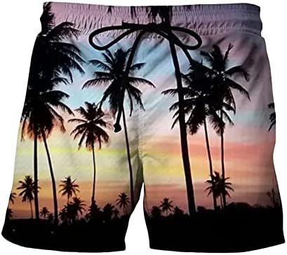 מכנסי לוח לגברים קצרים רופפים בכושר מצחיק הדפס מצחיק מכנסיים קצרים של לוח חוף עם כיסים מגניבים מותניים