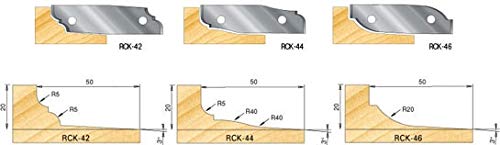 כלי אמנה - RCK -44 זוג סכיני קרביד מוצקים לתוספת חותך לוח מוגבה לא. 61