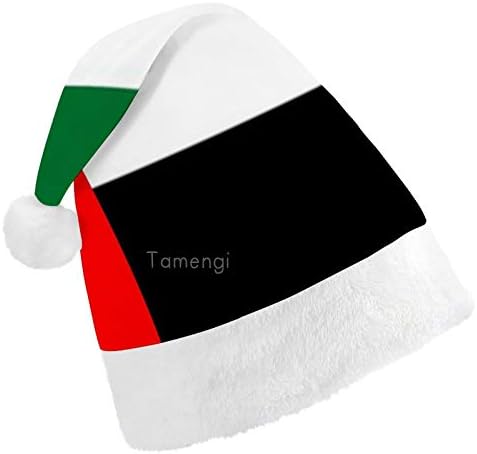 חג המולד סנטה כובע, ערבי דגל חג המולד חג כובע למבוגרים, יוניסקס נוחות חג המולד כובעי לשנה חדשה חגיגי תלבושות