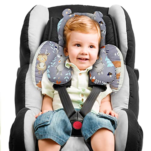 תמיכה בצוואר הראש של התינוק ליילוד, תוספת מושב לרכב לתינוקות, טיולון פעוטות וכרית שינה במכונית, תמיכה בנוחות
