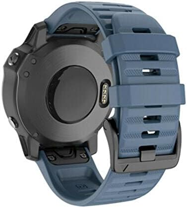 DFAMIN 26 20 22 ממ סיליקון מהיר שחרור מהיר רצועת שעון לרצועת Garmin Fenix ​​7x 6x Watch Easyfit