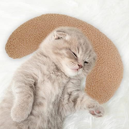 כרית צוואר החתול של יכל - מיטת כרית כותנה סופר רכה - צורת חצי צורה צורת שינה עמוקה בצורת U