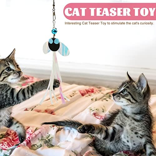 Ipetboom צעצועים חתולים חתול צעצוע חתול טיזר חתלתול צעצועים לחתול אינטראקטיבי שרביט חתול נשלף