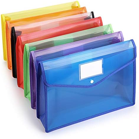 בטסקי 7 חבילה א4 תיקיית מסמך ארנק קובץ פלסטיק, תיקיית קובץ להרחבה ארנק מעטפה תיקיות מסמכים ברורות