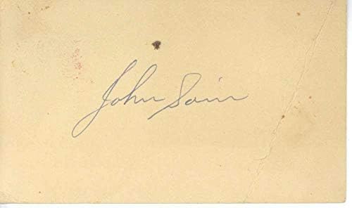 ג ' וני סיין חתם על גלויה חתומה
