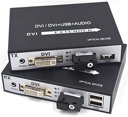 מרחיבי DVI של Primeda -Telecom - DVI וידאו/שמע על סיבים אופטיים עד 20 קמ יציאת סיבים SC SC