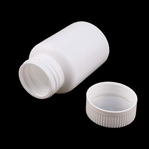 X-DREE 2 PCS 120 מל כמוסת פלסטיק כדורה בקבוק מוצר בריא בקבוק עגול לבן (BOTTIGLIA ROTONDA DI PLASTICA DEL