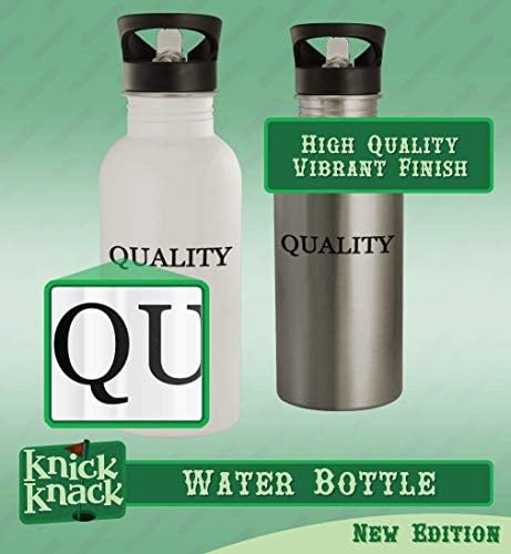 מתנות Knick Knack WaterBeech - בקבוק מים מפלדת אל חלד 20oz, כסף