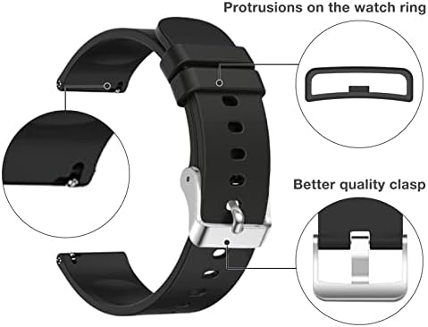 להקות צפייה ב- YHC עבור P22 P32 SmartWatch, צמיד כורש כף יד רצועת 20 ממ עבור גברים ונשים חכמים שעונים