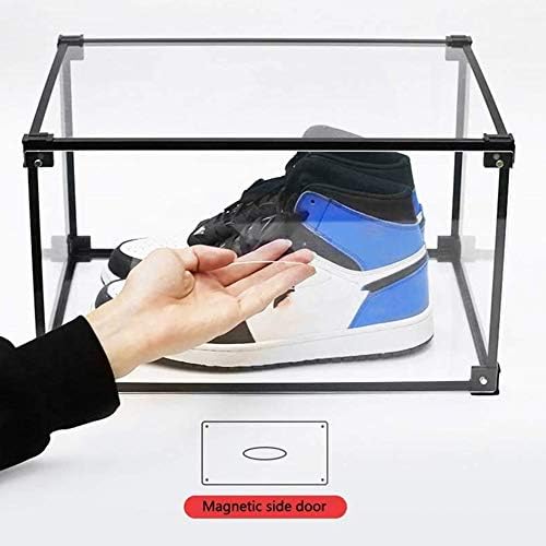 הסמכת בטיחות DACUN קופסאות נעליים בגודל גדול, מארגני אחסון נעליים של 8 יחידות, מיכל נעלי נעליים אקריליות