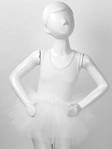 רנוונה ילדים בנות ללא שרוולים טול טוטו שמלת בלט מתעמלת חצאית התעמלות חצאית קרח החלקה על סקורט