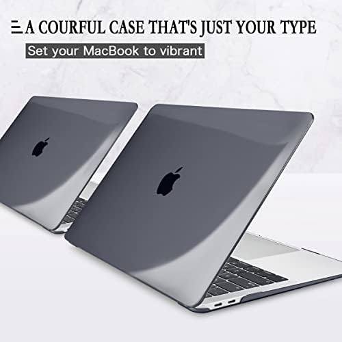 Cissook for MacBook Pro 13 אינץ 'מארז שחור 2023 2022 2021 2020 שחרור M2 M1 A2338 A2251 A2289 עם מוט מגע, מכסה