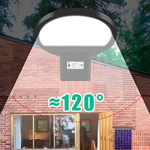 Xunion Solar Street Light Outdoor, אבטחת LED סולארית שיטפונות אורות בחוץ עם שלט רחוק, מנורה אטומה למים IP65