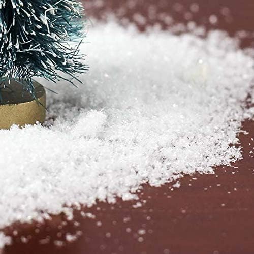 20 אונקיות מלאכותי שלג פתיתי קונפטי עבור חג המולד קישוט, כפר מציג-נוצץ לבן יבש פלסטיק שלג עבור חג