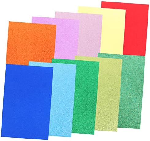 Ultechnovo 40 גיליונות נצנצים ספוג נייר פאייטים Eva Paper A4 צדדי יחיד