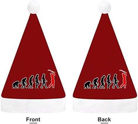 גולף האבולוציה חג המולד כובע סנטה כובע מצחיק חג המולד כובעי חג מסיבת כובעי עבור נשים / גברים