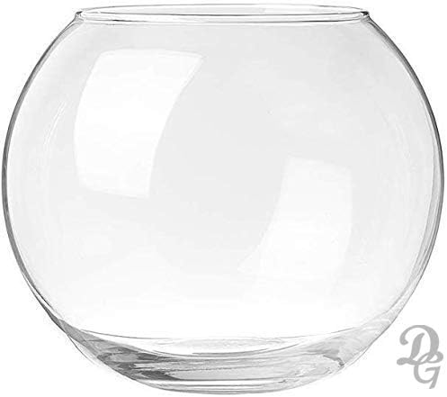 אגרטל פרחי זכוכית עגול עגול זכוכית הגונה גביש הגון לעיצוב ביתי