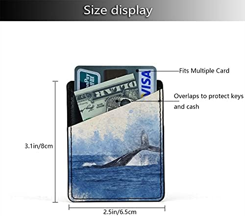 3M דבק דבק מזהה ארנק כרטיסי אשראי ארנק טלפון נרתיק כיס שרוול לוויתן זנב לוויתן