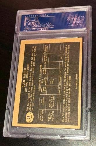 גלן סת'ר חתום על טופפס 1967 בוסטון ברוינס כרטיס 38 PSA/DNA Auto - כרטיסי הוקי חתימה